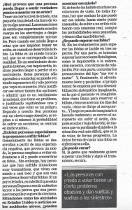 Fragmento de la entrevista sobre el tratamiento de las fobias.