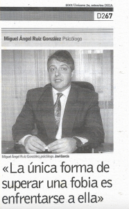 Miguel Ángel Ruiz González en entrevista publicada en DEIA en octubre de 2001.