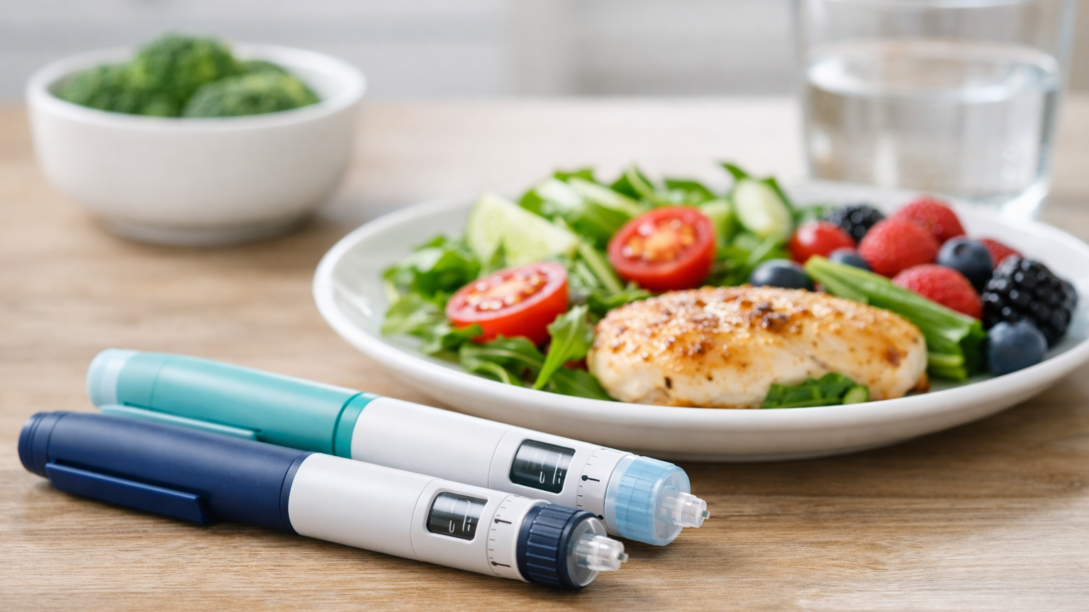 Comida en contexto de tratamiento con Ozempic y efecto rebote