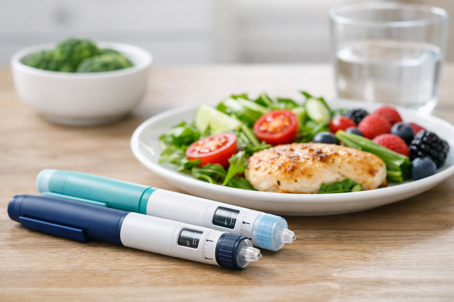 Comida en contexto de tratamiento con Ozempic y efecto rebote